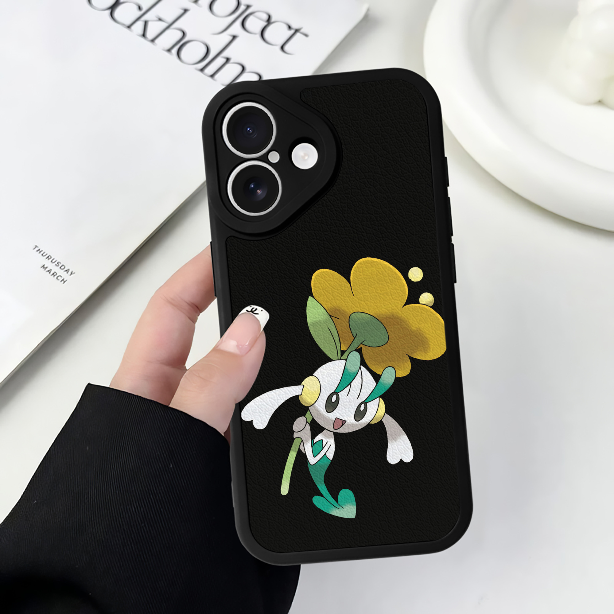 （画像用） ポケットモンスター Pokémon 【iPhone 16シリーズ対応】シリコンスマホケース（レザー調） 材質：シリコン
